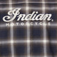 Indian Mens Herringbone Shirt, Navy