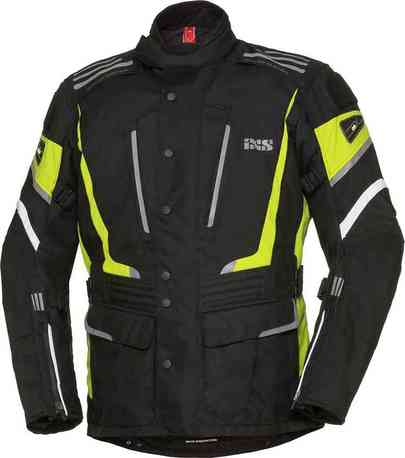 IXS Tour Jacket Powells-ST black-fluoyellow Storlek M